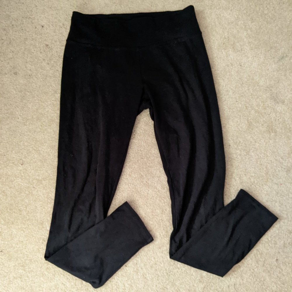 Aerie Mid Rise Chill Play Move Black Leggings